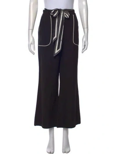 Pre-owned Zimmermann Wide Leg Pants In Black