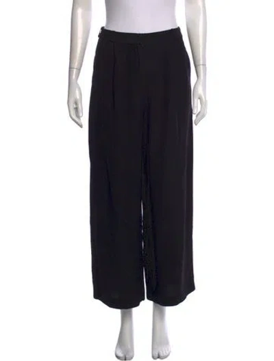 Pre-owned Zimmermann Wide Leg Pants In Black
