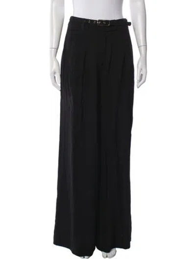 Pre-owned Zimmermann Wide Leg Pants In Black