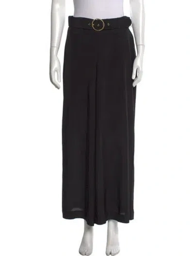 Pre-owned Zimmermann Wide Leg Pants In Black