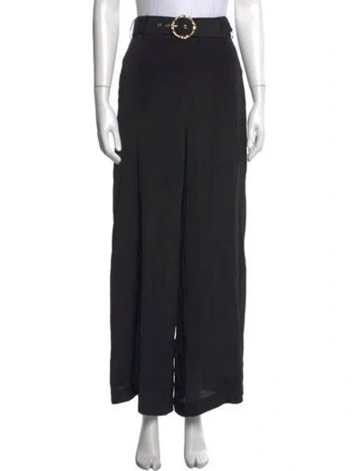 Pre-owned Zimmermann Wide Leg Pants In Black