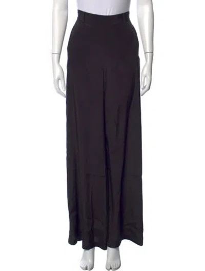 Pre-owned Zimmermann Wide Leg Pants In Black