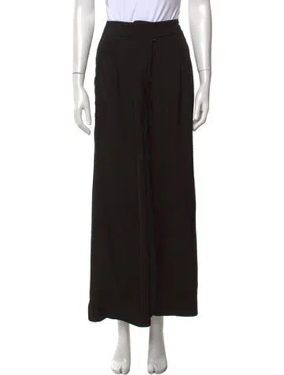 Pre-owned Zimmermann Wide Leg Pants In Black