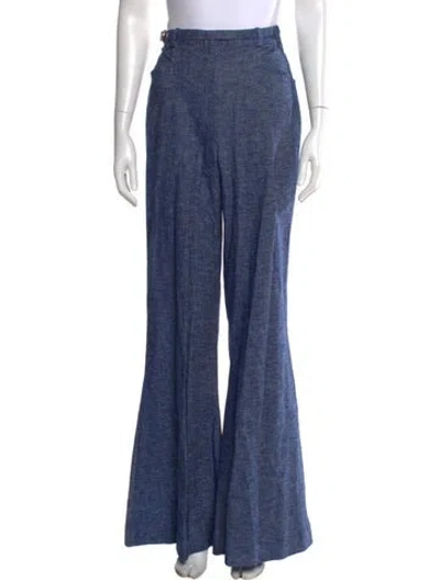 Pre-owned Zimmermann Wide Leg Pants In Blue