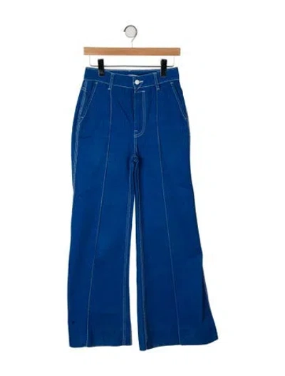 Pre-owned Zimmermann Wide Leg Pants In Blue