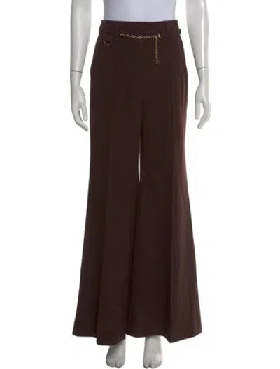 Pre-owned Zimmermann Wide Leg Pants In Brown