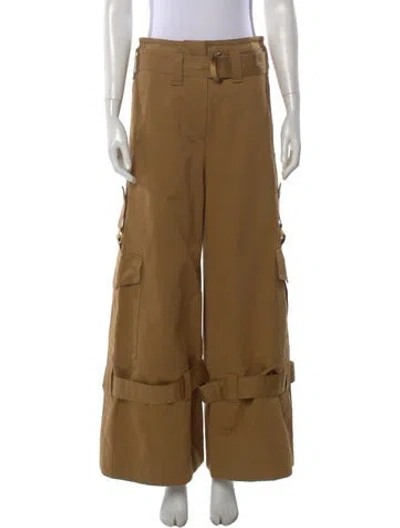 Pre-owned Zimmermann Wide Leg Pants In Brown