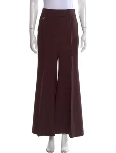 Pre-owned Zimmermann Wide Leg Pants In Brown