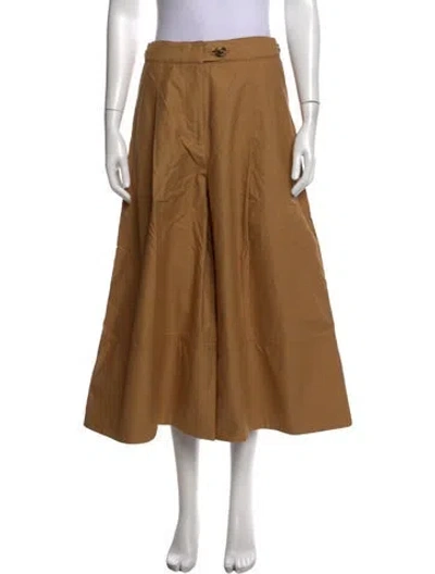 Pre-owned Zimmermann Wide Leg Pants In Brown