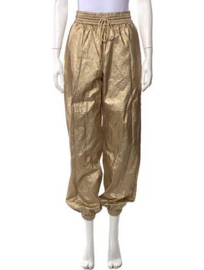 Pre-owned Zimmermann Wide Leg Pants In Gold