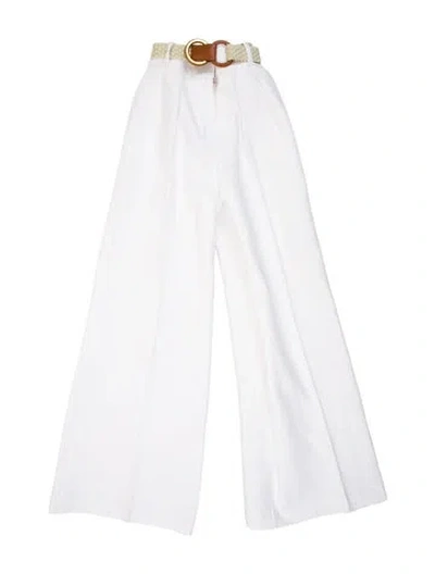 Pre-owned Zimmermann Wide Leg Pants In Gray