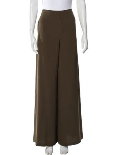 Pre-owned Zimmermann Wide Leg Pants In Green