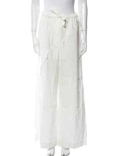 Pre-owned Zimmermann Wide Leg Pants In Neutral