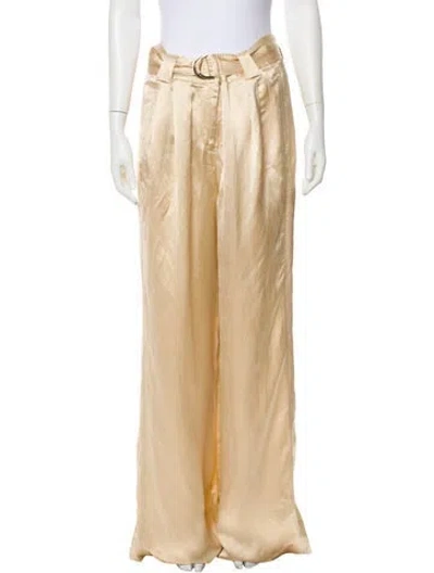 Pre-owned Zimmermann Wide Leg Pants In Neutral