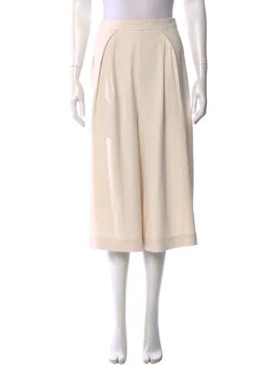 Pre-owned Zimmermann Wide Leg Pants In Neutrals