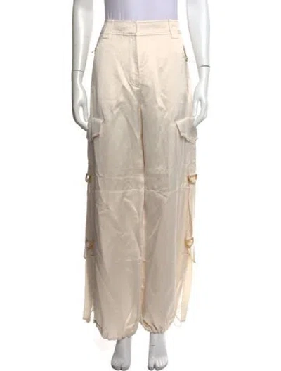 Pre-owned Zimmermann Wide Leg Pants In Neutrals