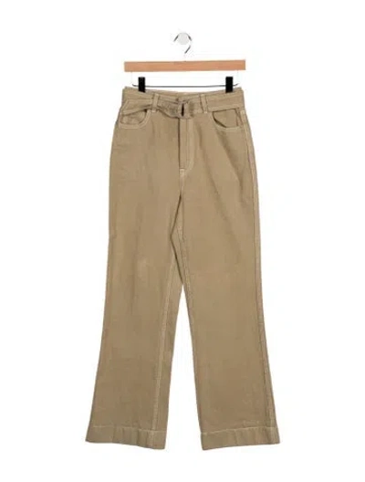 Pre-owned Zimmermann Wide Leg Pants In Neutrals