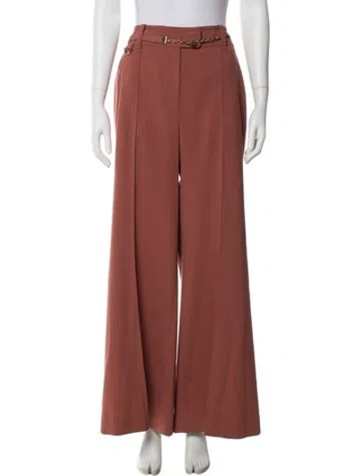 Pre-owned Zimmermann Wide Leg Pants In Pink