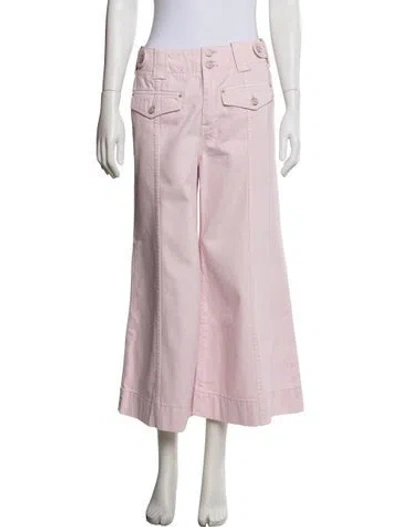 Pre-owned Zimmermann Wide Leg Pants In Pink