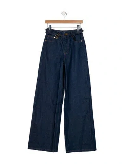 Pre-owned Zimmermann Wide Leg Pants W/ Tags In Blue