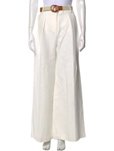 Pre-owned Zimmermann Wide Leg Pants W/ Tags In White