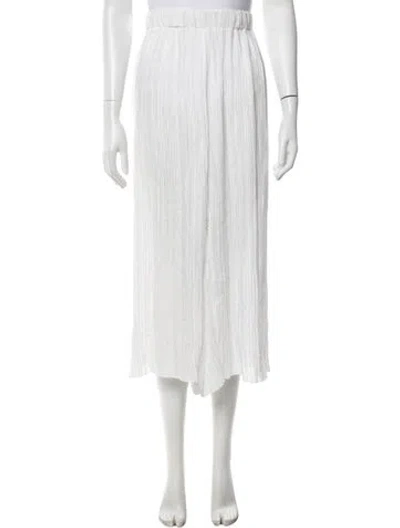 Pre-owned Zimmermann Wide Leg Pants In White