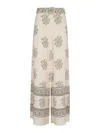 Zimmermann Belted Printed Crepe De Chine Wide-leg Pants In Yellow