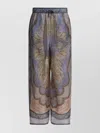 Zimmermann Wide Leg Trousers Elastic Waistband In Multi