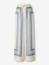 Zimmermann Rebellion Patterned Wide-leg Silk Trousers In Multi