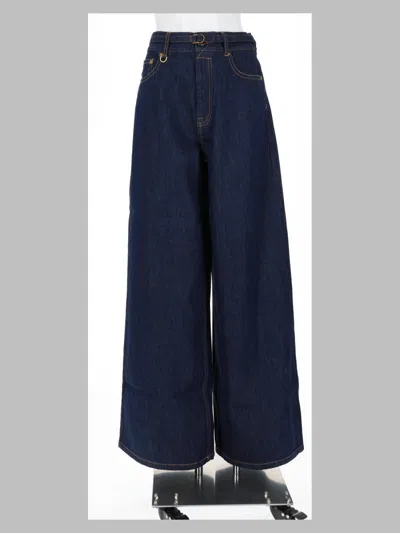 Zimmermann Wide-leg Denim Trousers In Blue