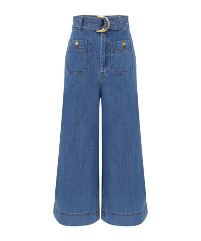 Zimmermann Wide-leg Jeans In Blue