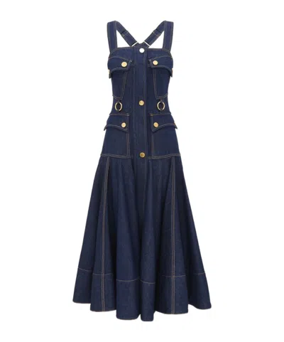 Zimmermann Wide-strap Dress In Black