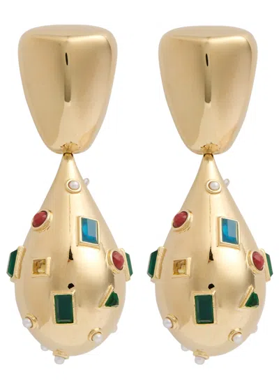 Zimmermann Wish 12kt Gold-plated Drop Earrings