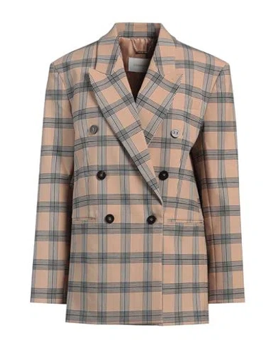 ZIMMERMANN ZIMMERMANN WOMAN BLAZER SAND SIZE 1 POLYESTER, WOOL, ELASTANE