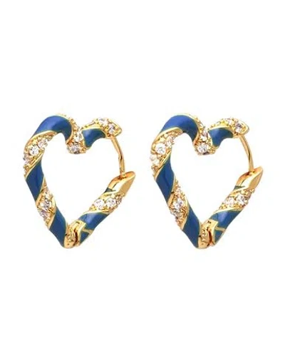 Zimmermann Woman Earrings Blue Size - Metal