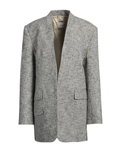 Zimmermann Woman Blazer Black Size 2 Linen, Polyamide, Cotton