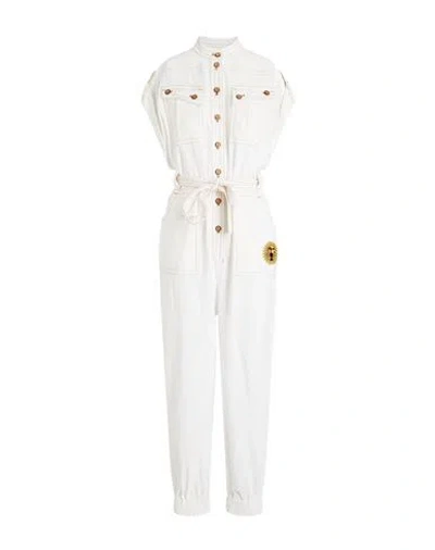 Zimmermann Woman Jumpsuit Off White Size 3 Cotton