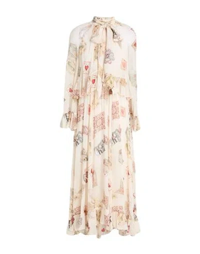 Zimmermann Woman Maxi Dress Beige Size 2 Viscose In Neutral