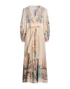 Zimmermann Halliday Midi Wrap Dress With Pockets In White