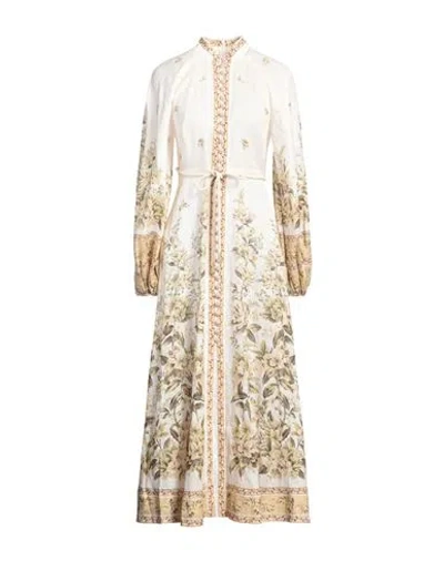 Zimmermann Woman Maxi Dress Ivory Size 00 Linen, Cotton In White