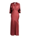 Zimmermann Woman Maxi Dress Rust Size 1 Viscose In Brown
