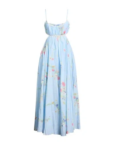 Zimmermann Woman Maxi Dress Sky Blue Size 1 Cotton