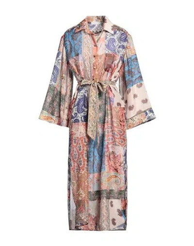 Zimmermann Devi Midi Silk Dress In Multicolor