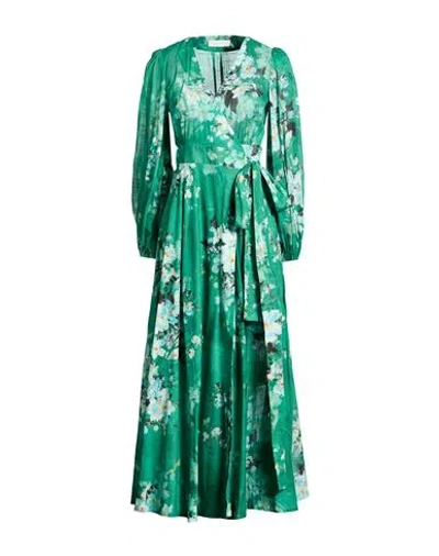 Zimmermann Woman Midi Dress Green Size 00 Cotton