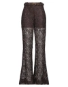 Zimmermann Woman Pants Chocolate Brown Size 3 Polyester