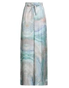 Zimmermann Woman Pants Sky Blue Size 4 Silk In Blue