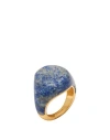 Zimmermann Woman Ring Blue Size 7 Stone, Brass In Blue