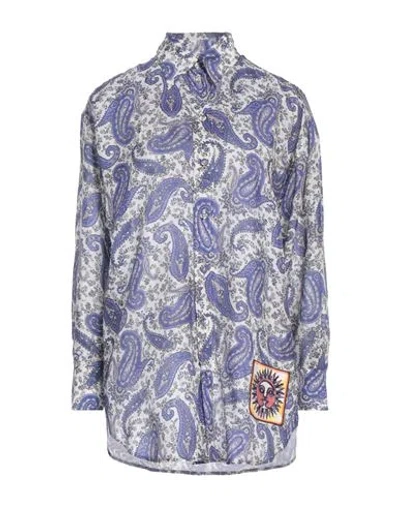 Zimmermann Woman Shirt Purple Size 3 Silk