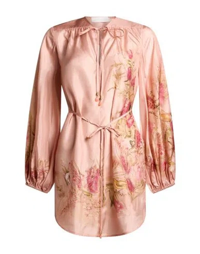 Zimmermann Woman Top Pink Size 0 Silk