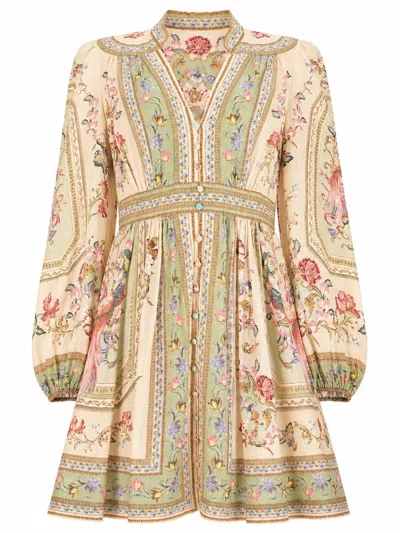 Zimmermann Women's 100% Linen Dress In Multi